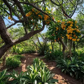 mudas de árvores frutíferas, medicinais e nativas