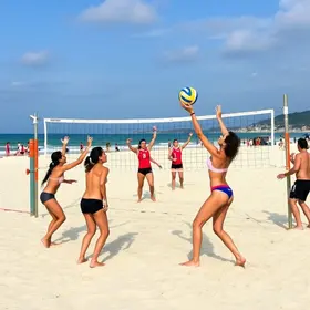 intercâmbio de vôlei de praia