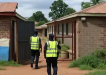 policiais em creche